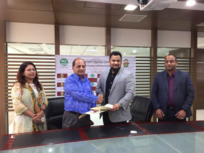 Agreement signing in contract manufacturing of ACI's beverages product by Kamrul Agro Food Industriea Ltd
