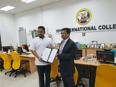 Collaboration with YPC College, Malaysia